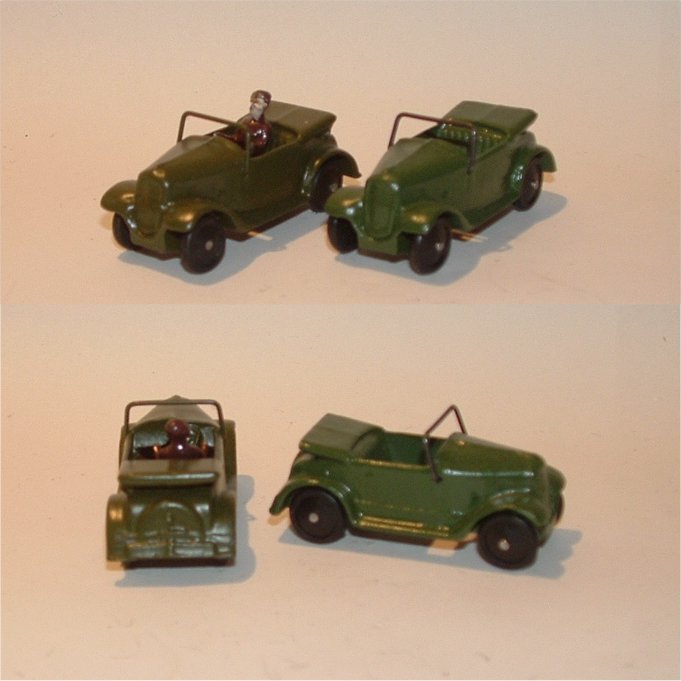 VINTAGE EARLY DINKY TOY MILITARY REPLACEMENT DRIVERS #160 ARMY TIN HAT 