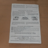 Louis Marx Instruction Sheet