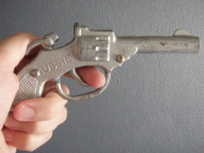 A Pope Product diecast toy gun