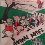 A Winna Product Made in Australia Animal Antics Skittle Game box top. 