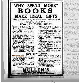 From Trove, The Argus, Melbourne, Advertisement, 19th December 1931
